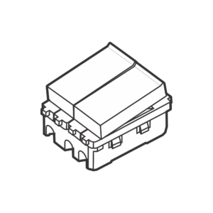 Công tắc kép cỡ trung 1 chiều S18HS/2